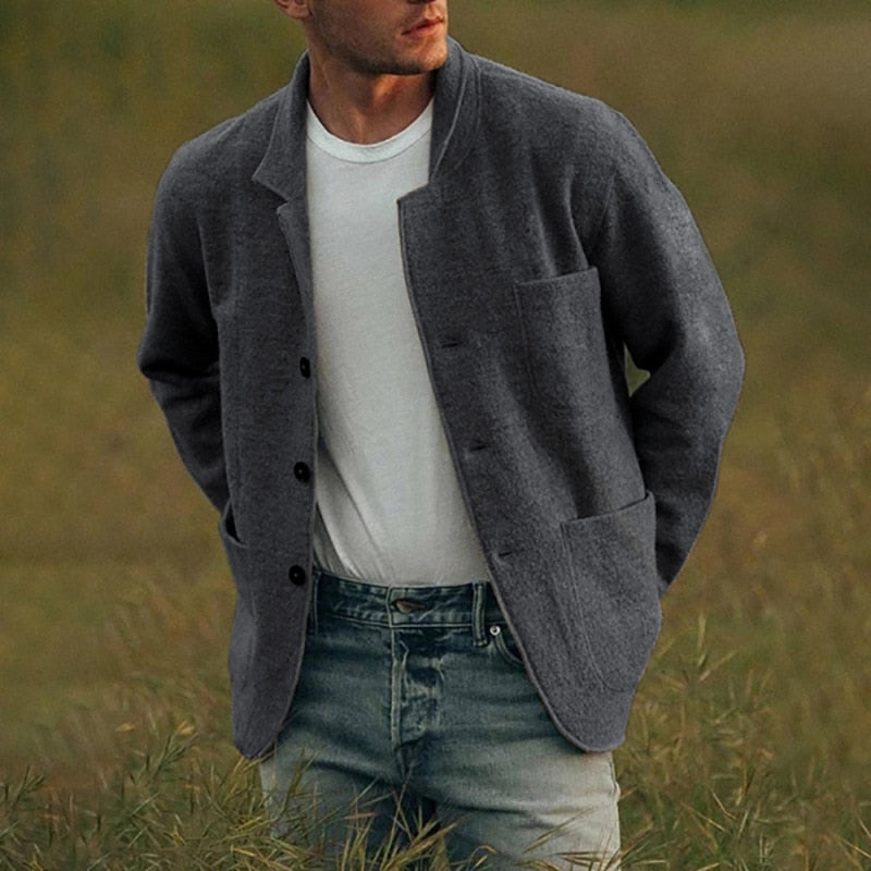 Veste Homme Polaire Réversible pour Automne et Hiver