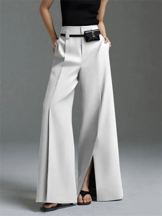 Pantalon Chic à Jambes Évasées pour Femme - LuxeStyle
