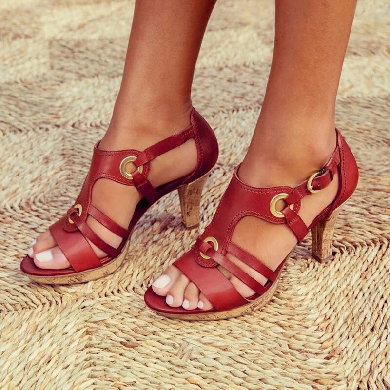 Sandales Élégantes Gris Clair pour Femme