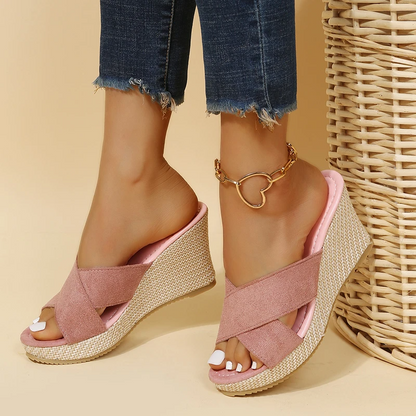 Sandales plateshautes noir femme tendance