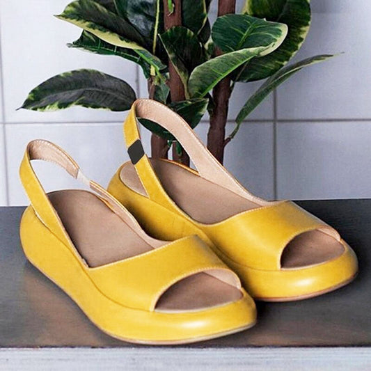 Sandales Femmes Plates à Talon Plat avec Bride Arrière Élégante - LuxeStyle