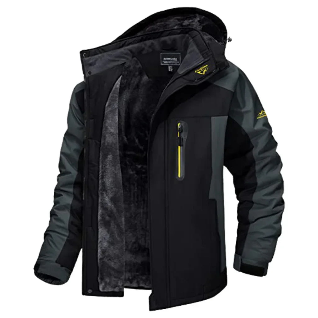 Veste Imperméable pour Homme avec Capuche Amovible
