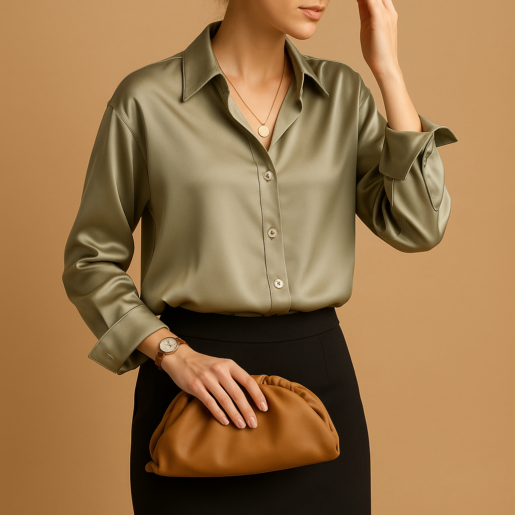 Chemise Femme Chic à Manches Longues