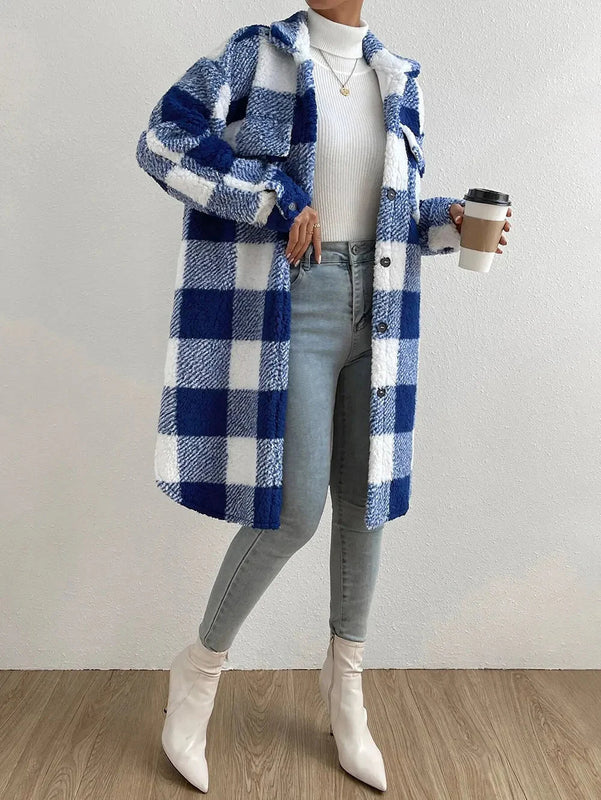 Manteau Femme Élégant Long Manches