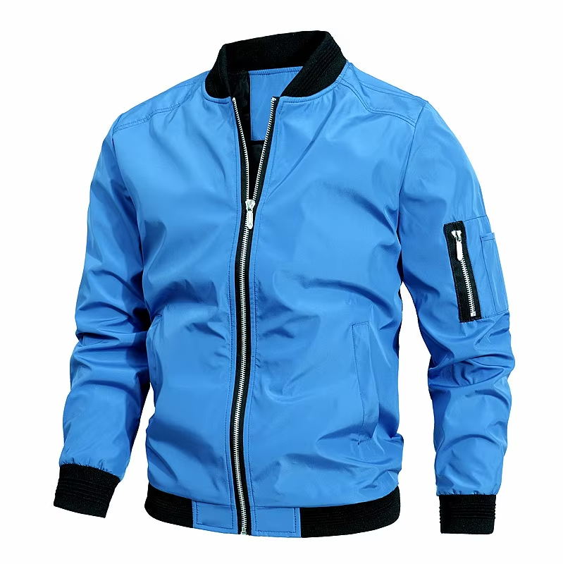 Veste Homme Imperméable Sportive à Fermeture Éclair