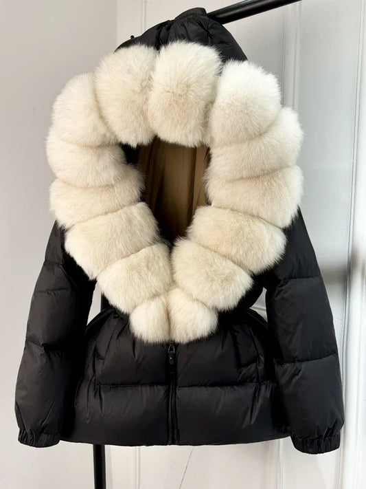 Parka Femme Hiver avec Capuche Détachable - LuxeStyle