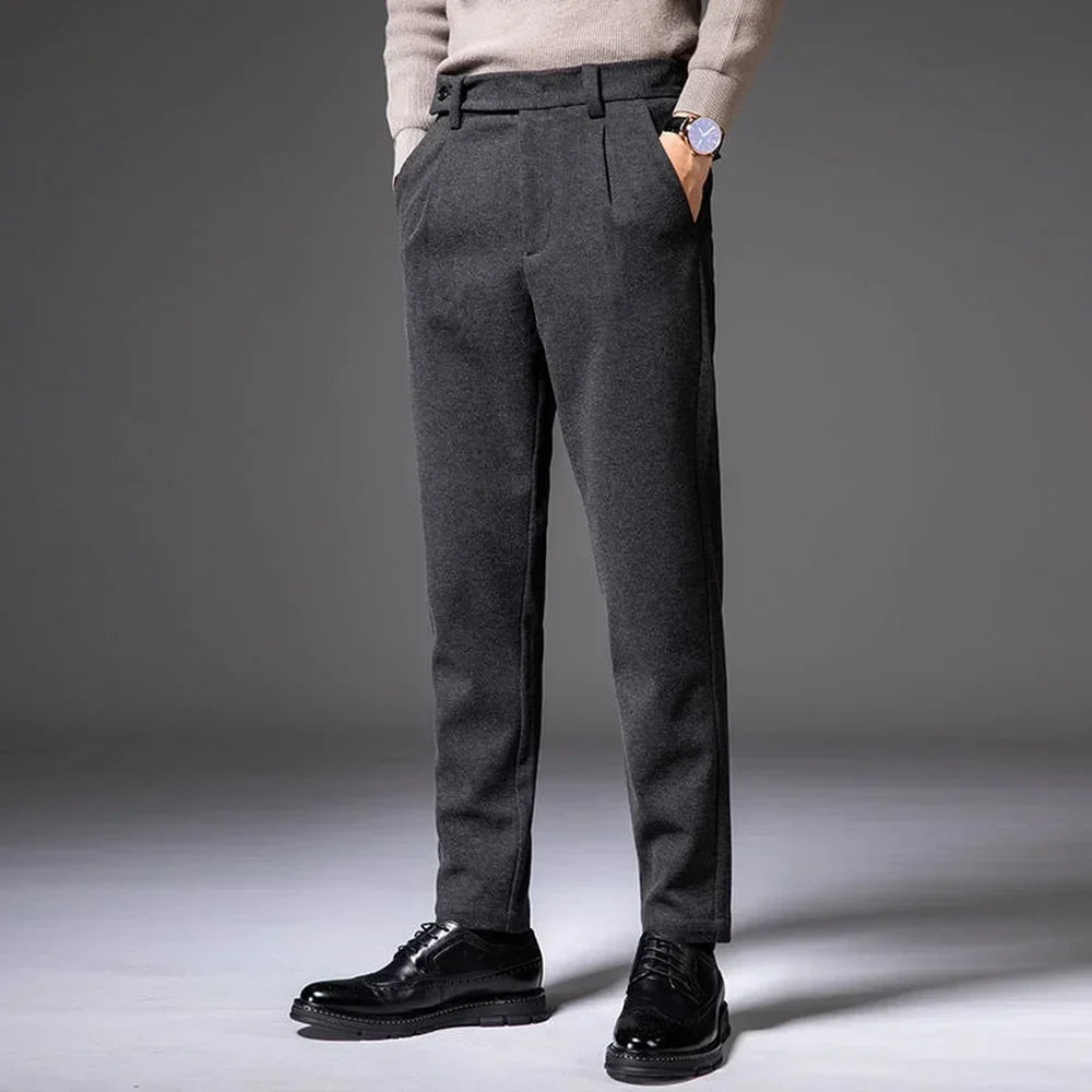 Pantalon Homme Élégant et Confortable à Tissu Stretch