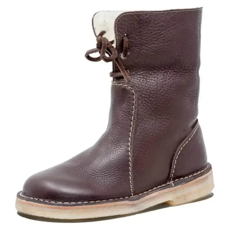 Bottes Femme Hivernales Doublées – Chaussures Élégantes avec Semelle Antidérapante