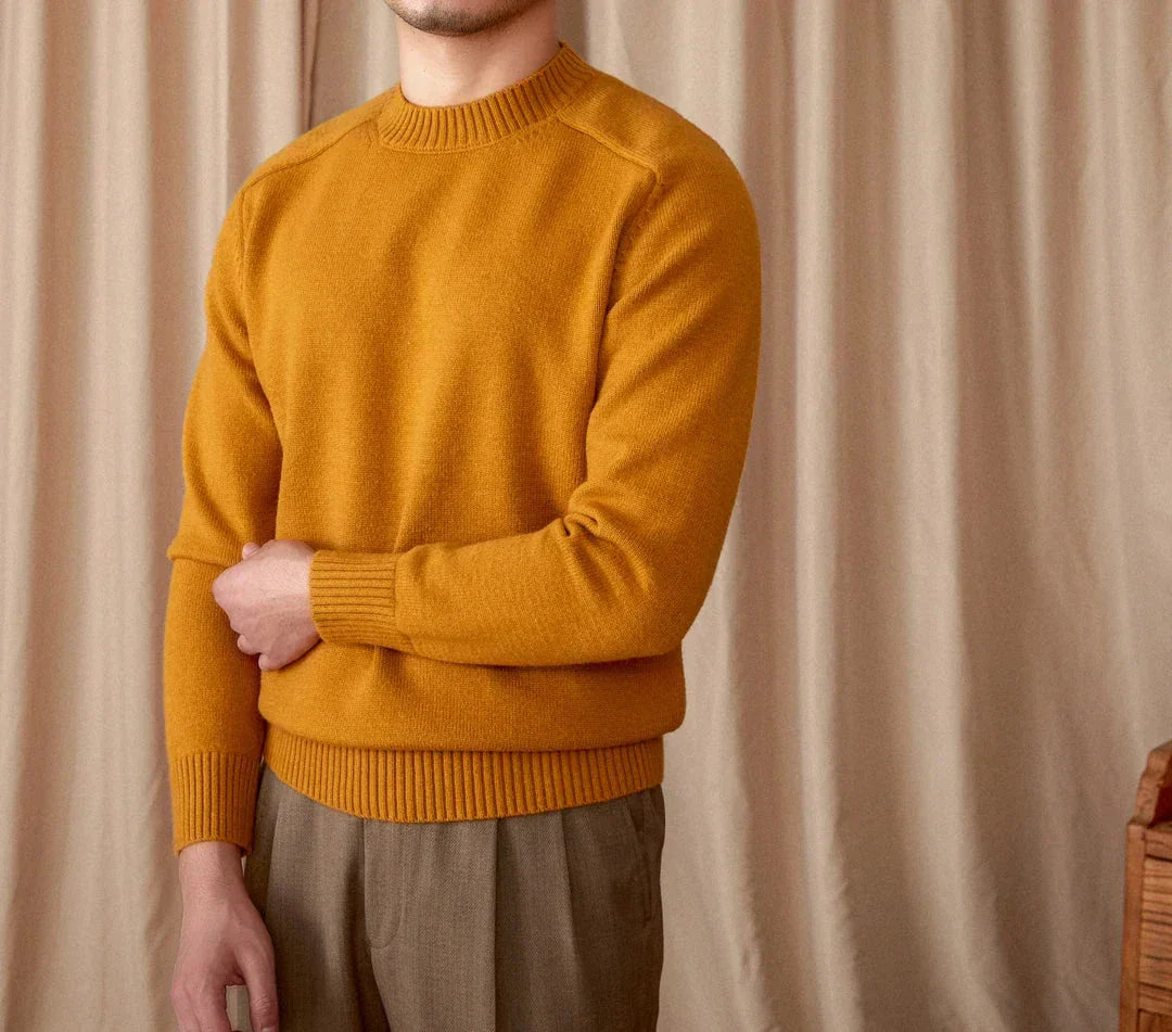 Pull Hiver Chaud Col Rond Homme