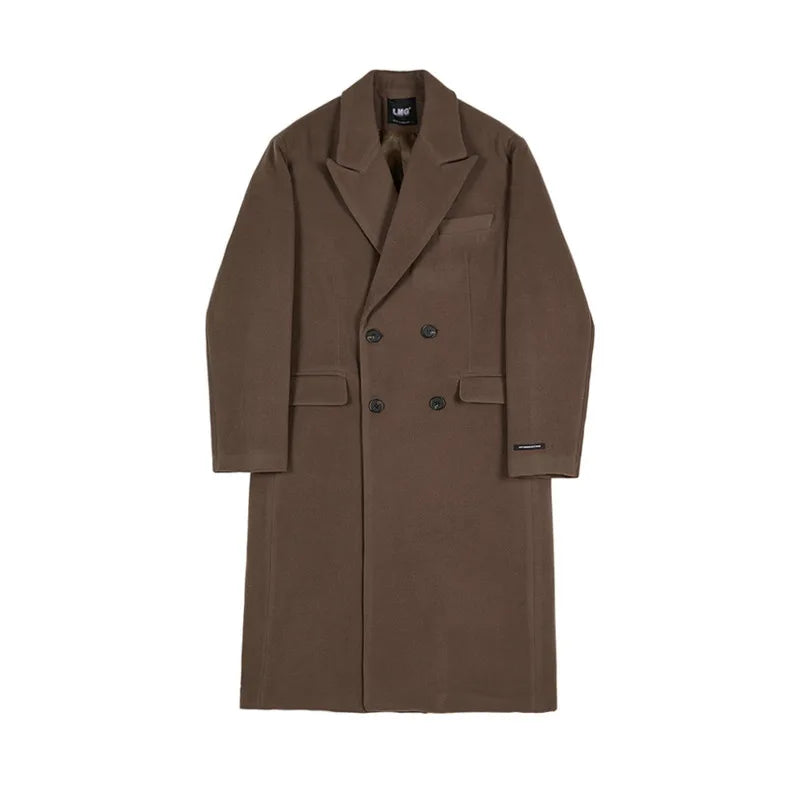 Manteau Homme Élégant À Fermeture Double pour Automne Hiver - LuxeStyle