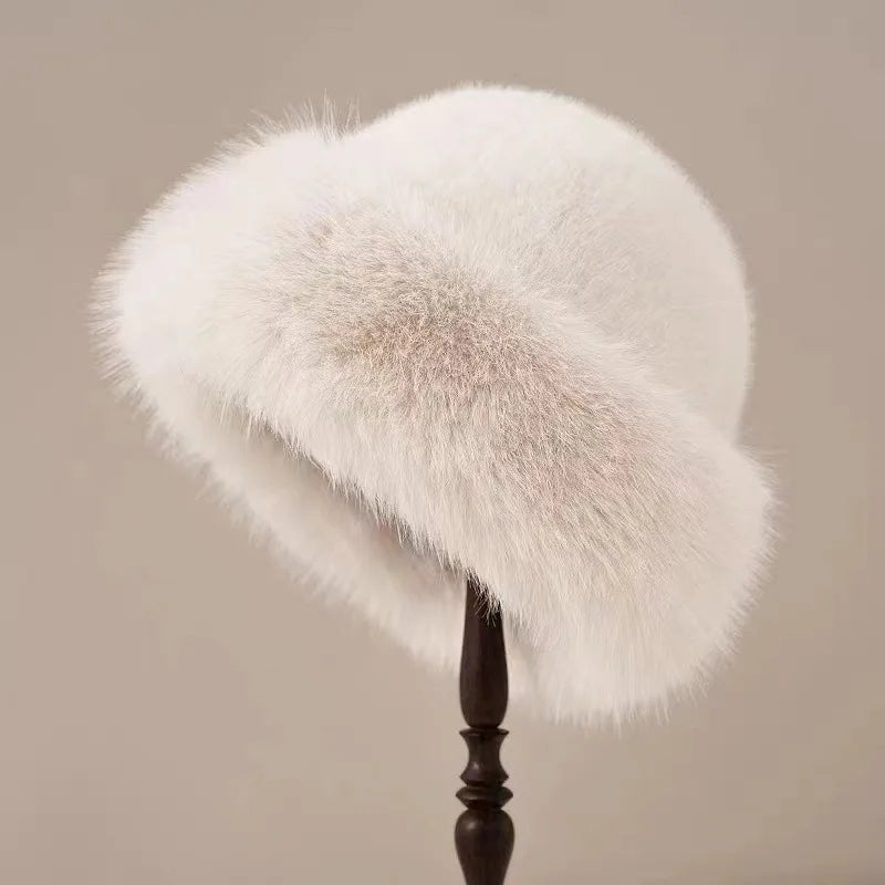 Chapeau Fourrure Doux et Chauffant Hiver