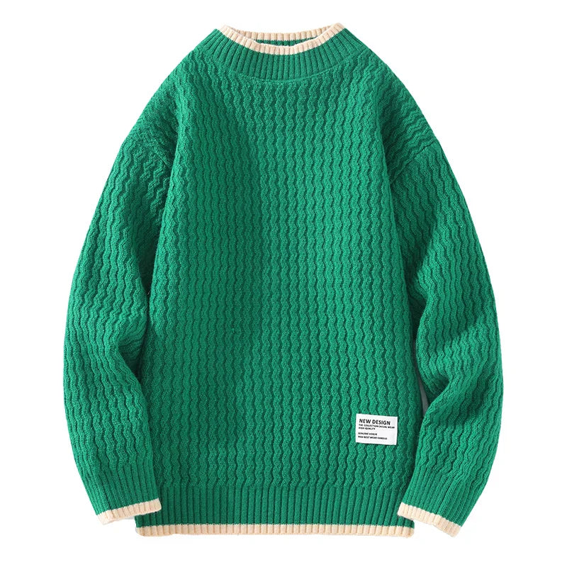 Pull Hiver Chic pour Homme Contraste Élégant