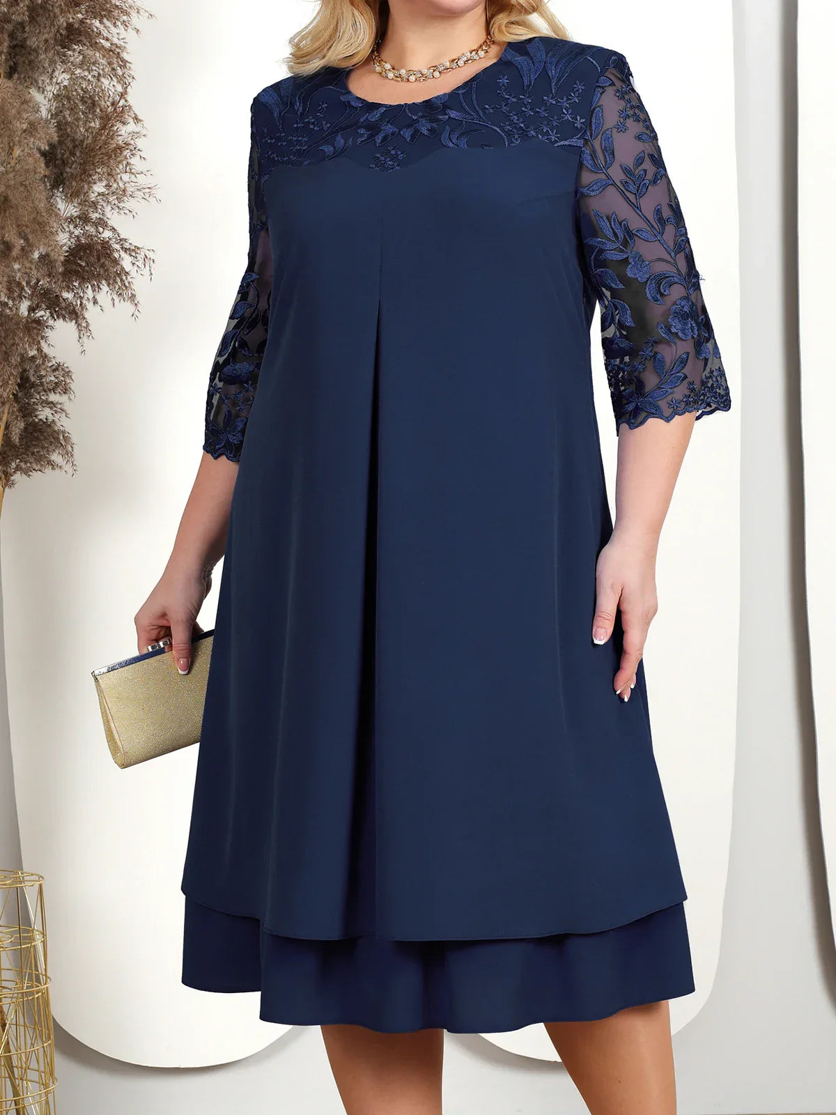 Robe de soirée élégante taille grande pour femmes - LuxeStyle