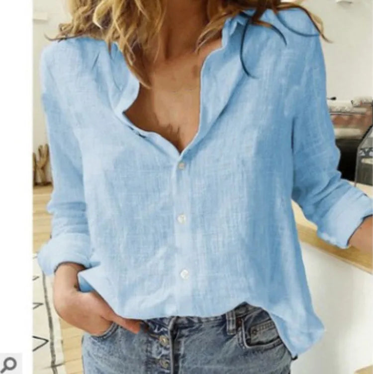 Chemise Femme Cotonnée Estivale à Fleur