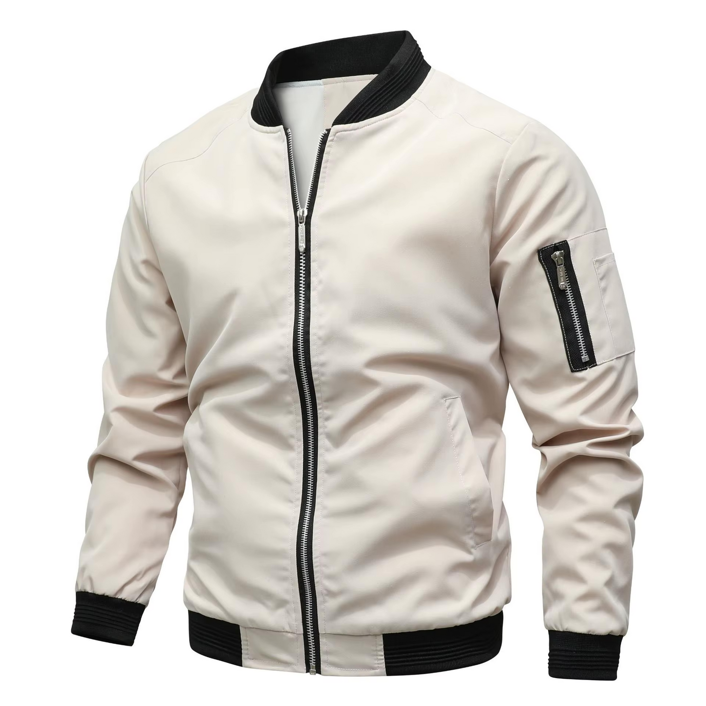 Veste Homme Imperméable Sportive à Fermeture Éclair