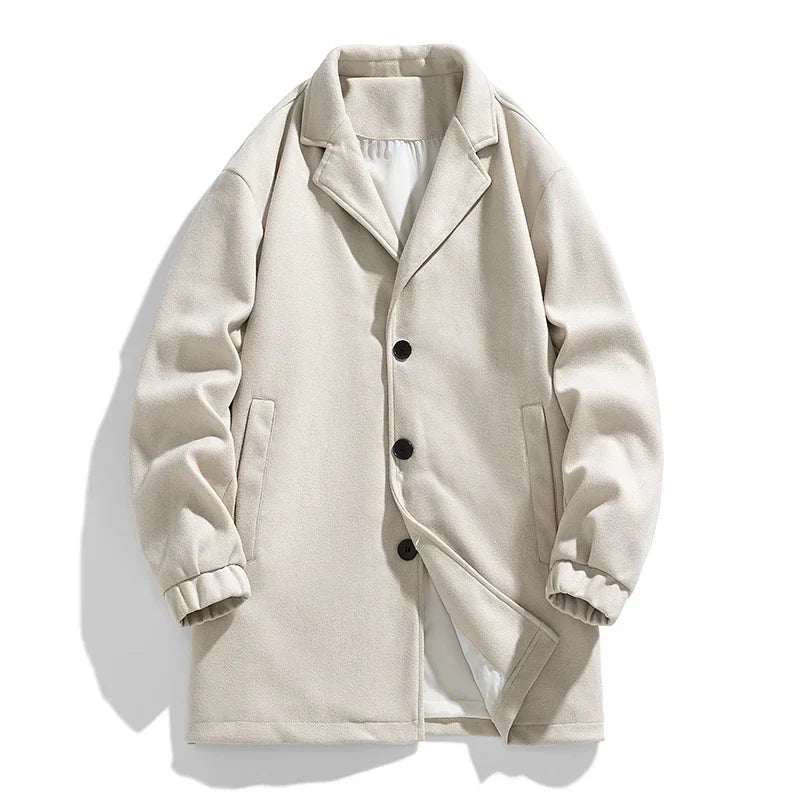 Trench Classique avec Boutons pour Homme | Parfait pour le Printemps et l'Automne - LuxeStyle
