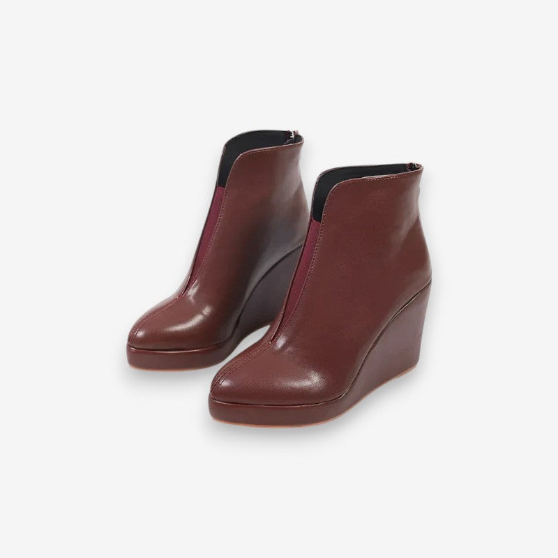 Bottes Féminines à Talon Haut et Bout Pointu Éclair