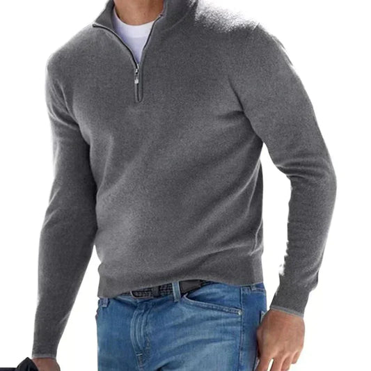 Pull Zippé Homme Classique et Confortable pour Tous les Jours - LuxeStyle