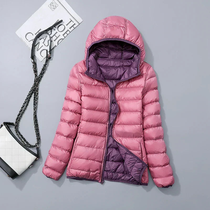 Parka femme polaire bleu foncé