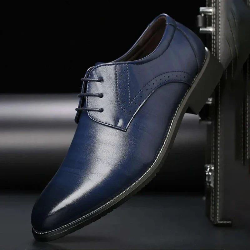 Chaussures de Mariage Élégantes pour Homme à Lacets Noir