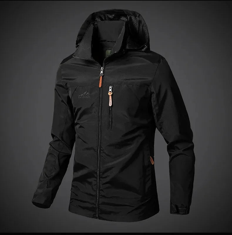 Veste Étanche Style Sportif à Capuche pour Homme - LuxeStyle