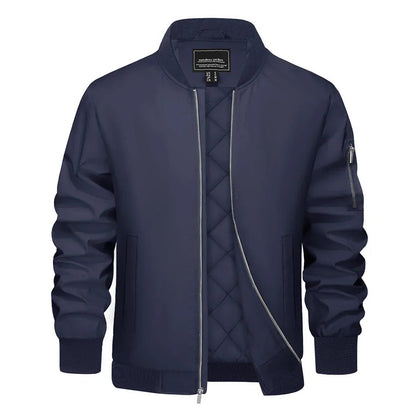 Veste bomber Homme Élégante avec Fermeture Éclair