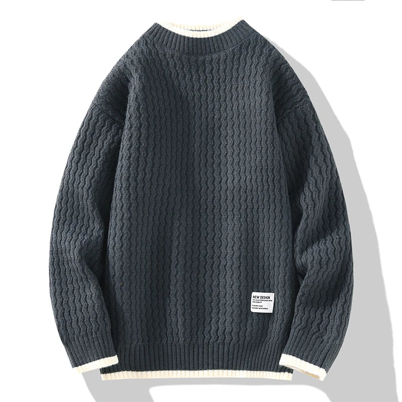 Pull Hiver Chic pour Homme Contraste Élégant