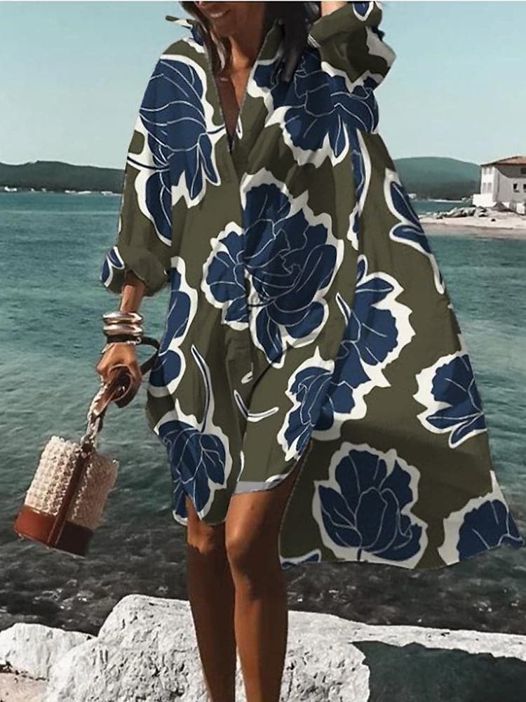 Robe fleurie élégante femme taille moyenne