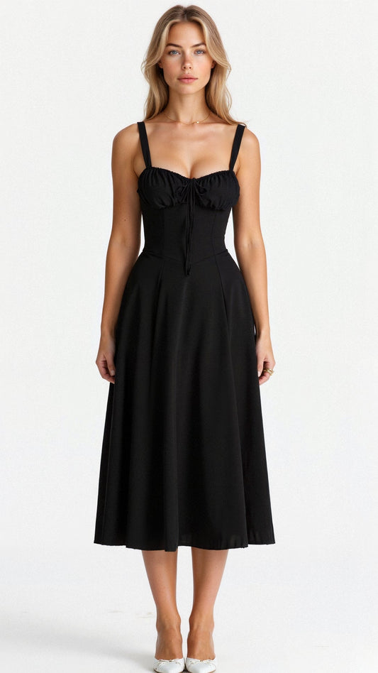 Velucia™ – Robe Longue Évasée Élégante et Légère