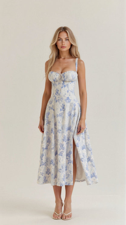 Velucia™ – Robe Longue Évasée Élégante et Légère