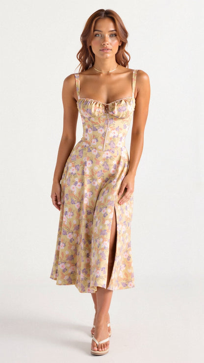Velucia™ – Robe Longue Évasée Élégante et Légère