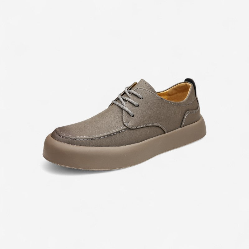 Chaussures Classiques à Bout Arrondi avec Lacets et Semelle Épaisse