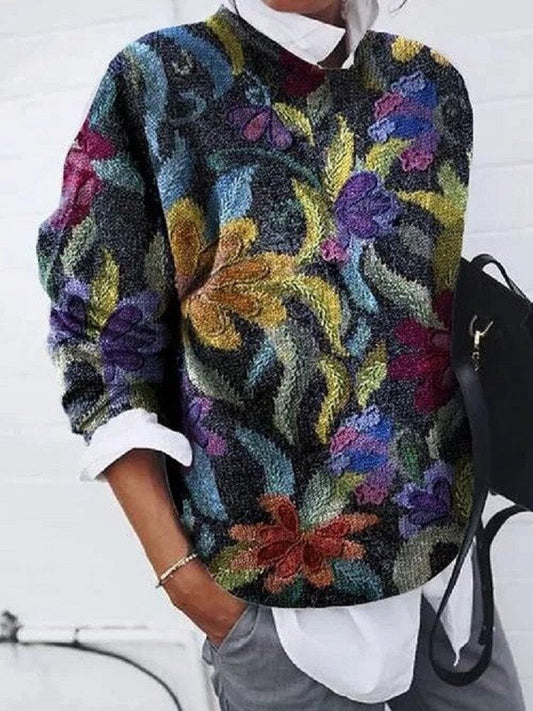 Pull Femme Floral Doux et Coloré - LuxeStyle