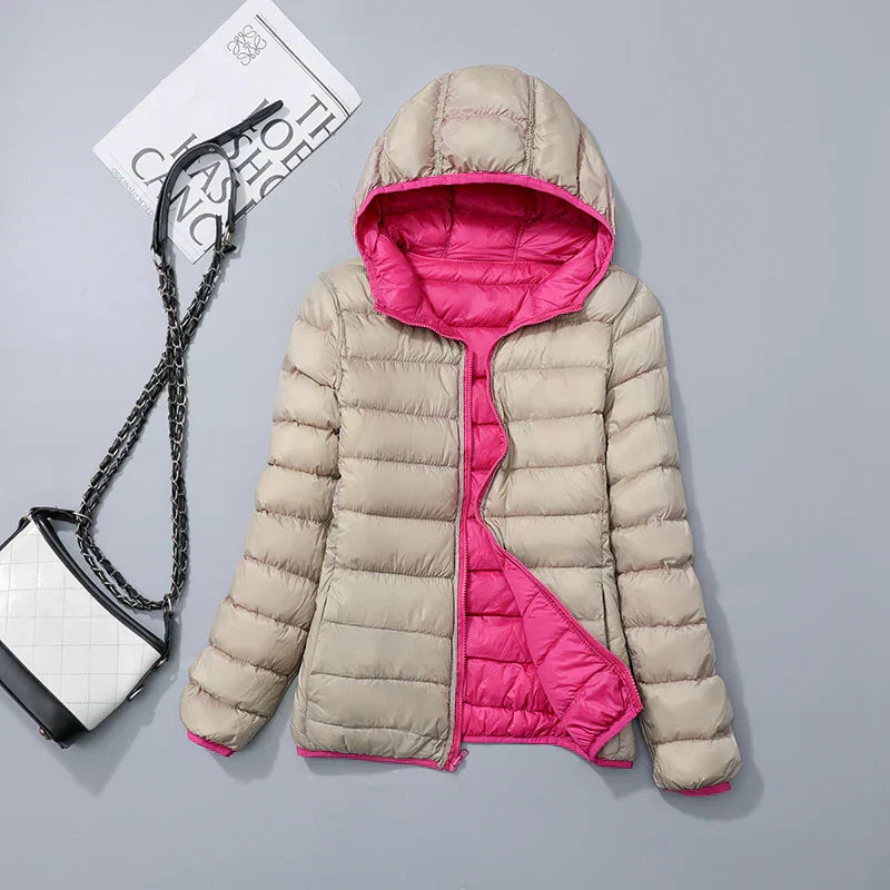 Parka femme polaire bleu foncé