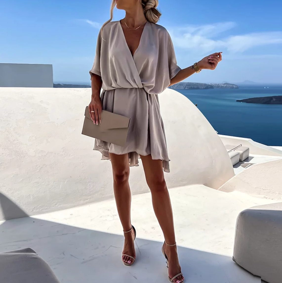 Robe Chic Femme Taille Midi