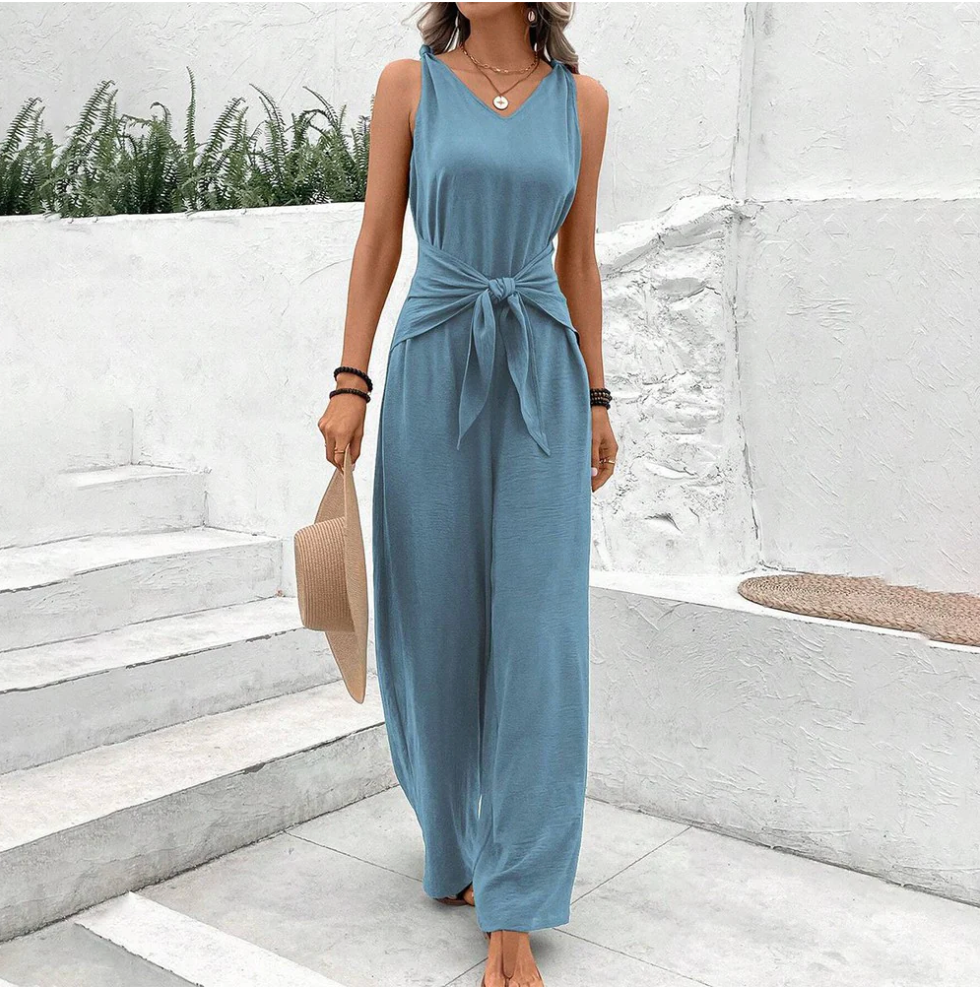 Amelita™ – Combinaison Femme Chic Pantalon à Jambes Larges