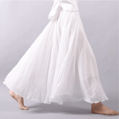 Robe Longue Lin Élégante pour Femme - LuxeStyle