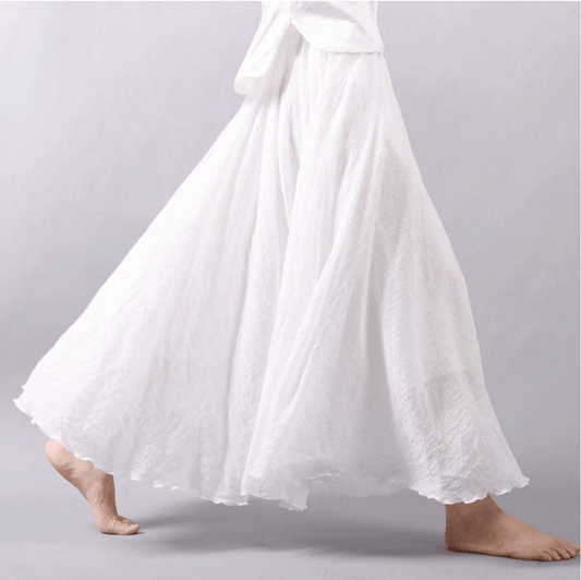 Robe Longue Lin Élégante pour Femme - LuxeStyle