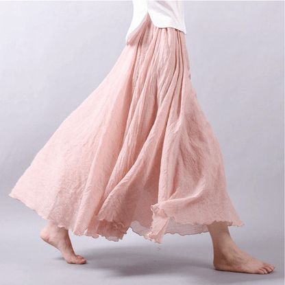 Robe Longue Lin Élégante pour Femme
