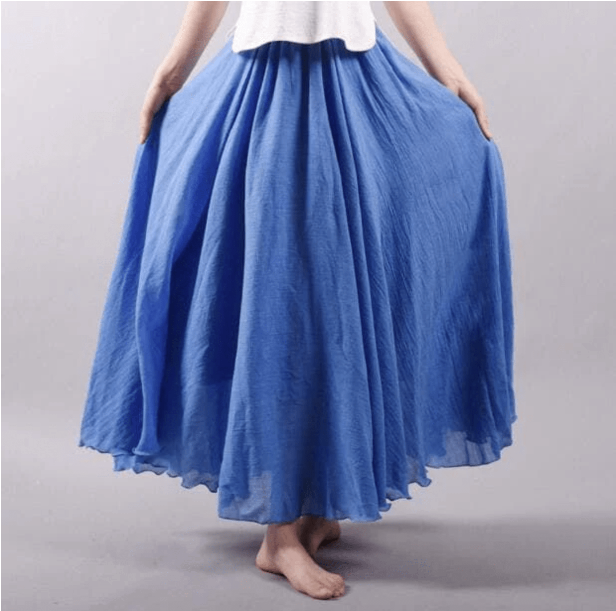 Robe Longue Lin Élégante pour Femme