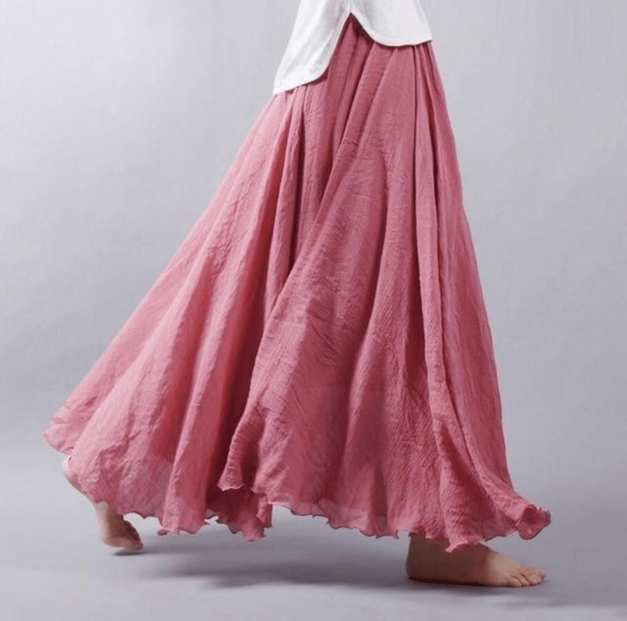 Robe Longue Lin Élégante pour Femme