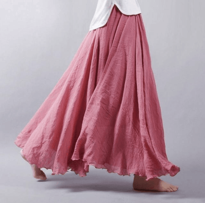 Robe Longue Lin Élégante pour Femme
