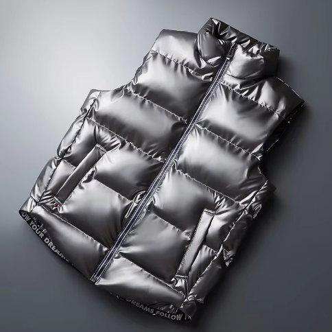 Gilet isolant noir sans manches homme hiver