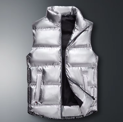 Gilet isolant noir sans manches homme hiver