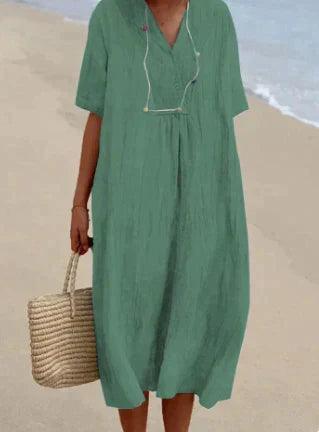 Robe Été en Lin Clair pour Femme