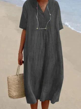 Robe Été en Lin Clair pour Femme