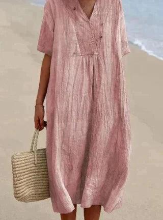 Robe Été en Lin Clair pour Femme