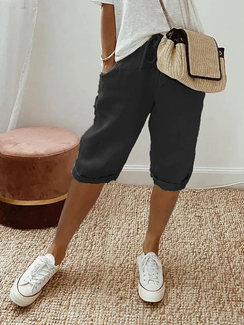 Pantalon Femme Élégant - Taille Haute Confortable et Légère