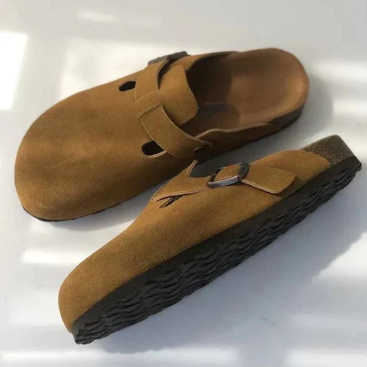Chaussons décontractés à enfiler avec boucle et confort optimal - LuxeStyle