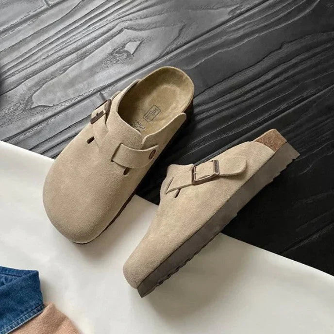 Chaussons décontractés à enfiler avec boucle et confort optimal